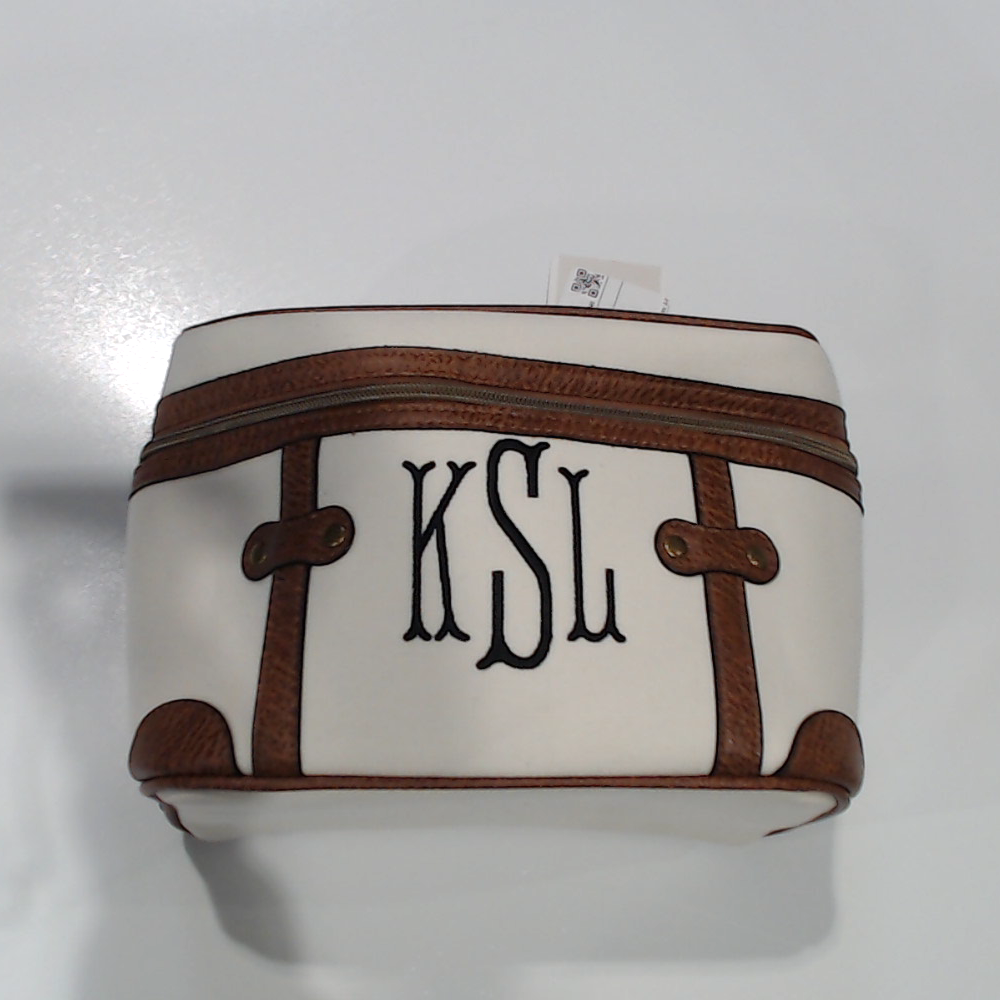 BLOOPER ACCESSORY: Monogrammed Vintage Train Case