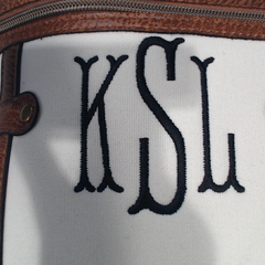 BLOOPER ACCESSORY: Monogrammed Vintage Train Case