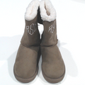 BLOOPER KIDS: Monogrammed Kids Sherpa Tie Booties