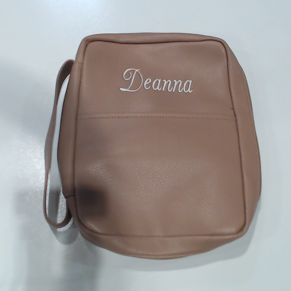 BLOOPER ACCESSORY: Monogrammed Bible Carrier