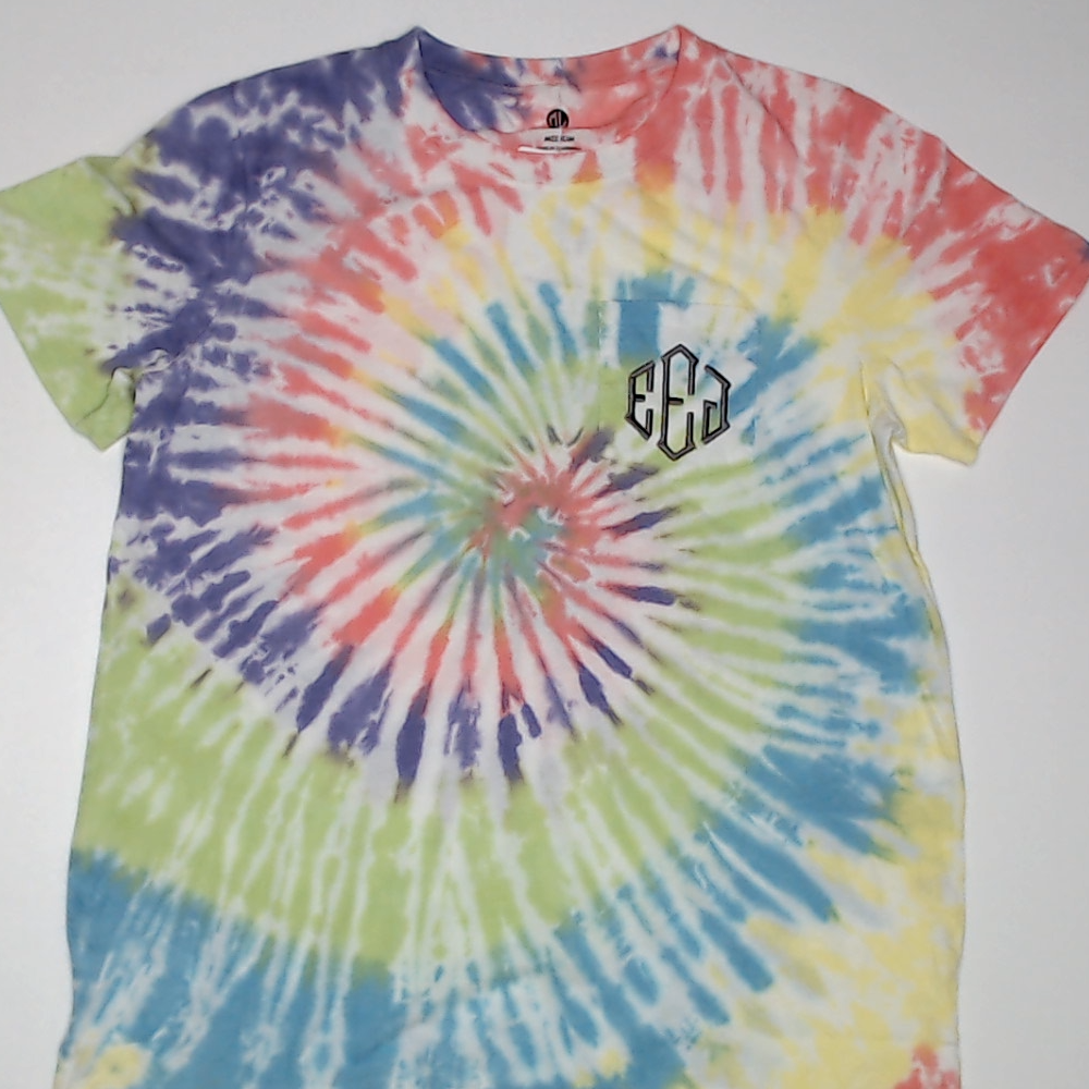 BLOOPER CLOTHING: Monogrammed Tie Dye T-Shirt