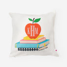 Monogrammed Teacher Pillow Sham | Apple and Books