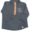BLOOPER KIDS: Monogrammed Kids Quilted Pullover Tunic