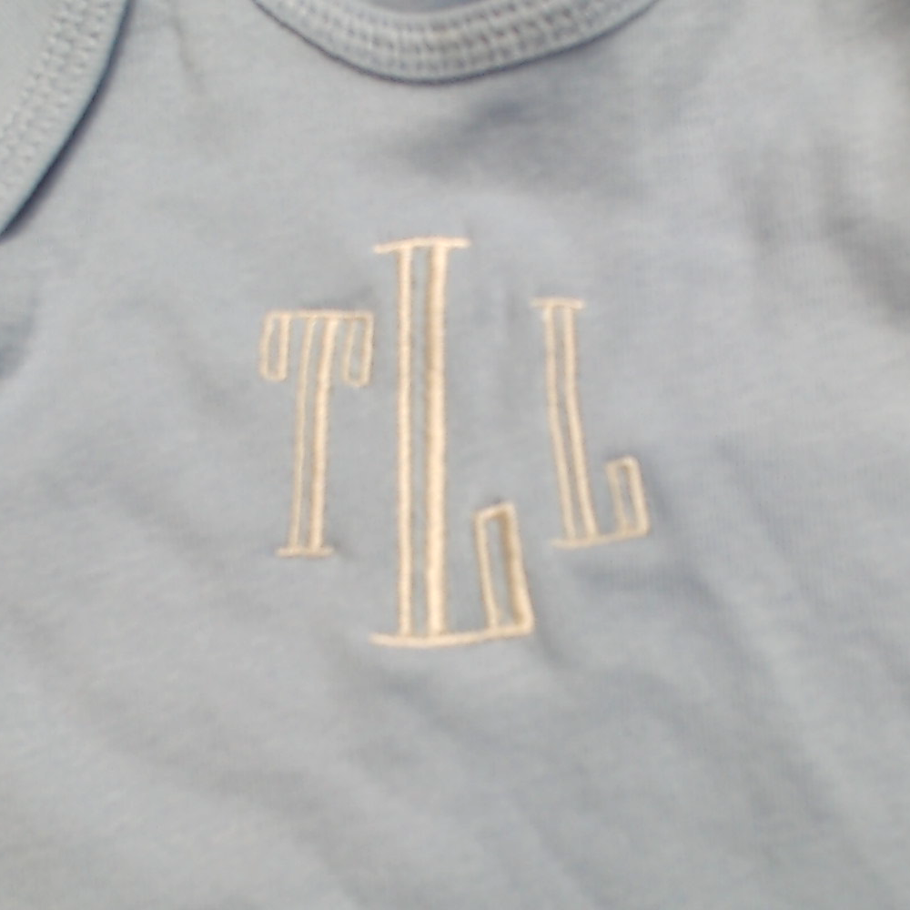 BLOOPER KIDS: Monogrammed Baby Layette Gown