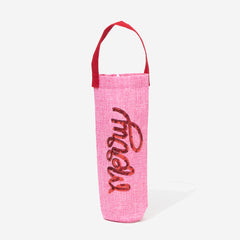 Wine Gift Bag in Light Pink