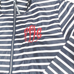 BLOOPER CLOTHING: Monogrammed New England Rain Jacket