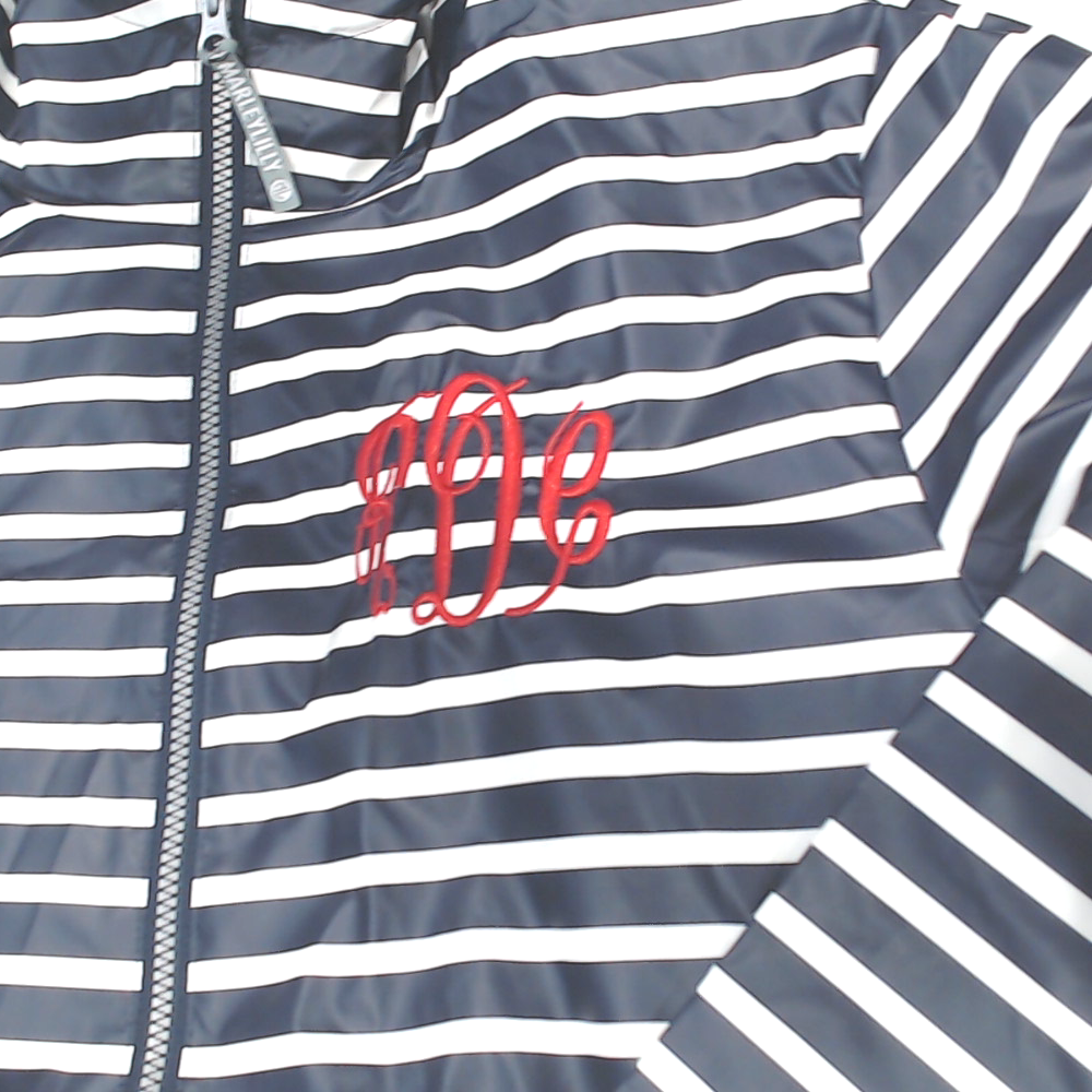 BLOOPER CLOTHING: Monogrammed New England Rain Jacket