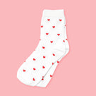 Heart Socks | White