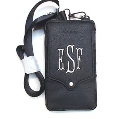 BLOOPER BAG: Monogrammed Phone Crossbody