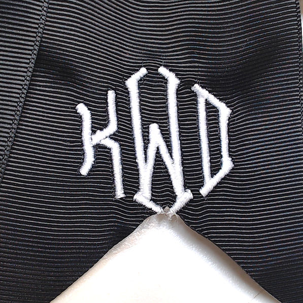 BLOOPER KIDS: Monogrammed Girls Hair Bow