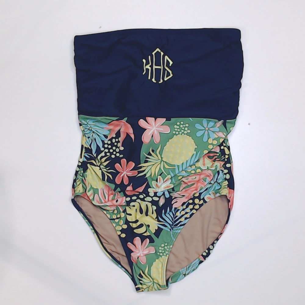 BLOOPER SWIM: Monogrammed One Piece Bathing  Suit