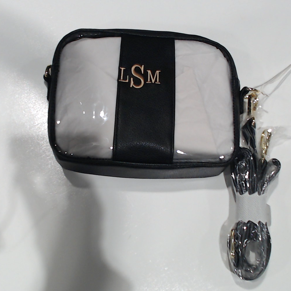 BLOOPER BAG: Monogrammed Clear Stadium Crossbody Bag