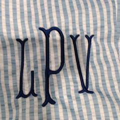 BLOOPER KIDS: Monogrammed Boys Swim Trunks