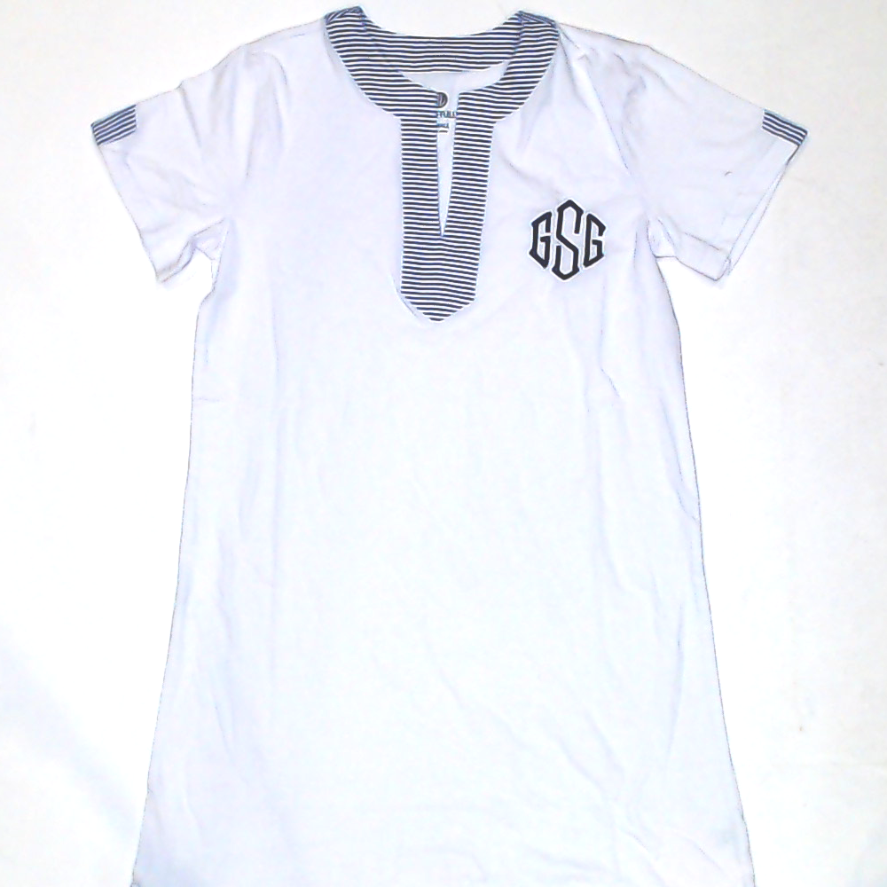 BLOOPER SWIM: Monogrammed Seersucker Cover Up