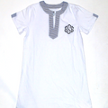 BLOOPER SWIM: Monogrammed Seersucker Cover Up