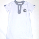 BLOOPER SWIM: Monogrammed Seersucker Cover Up