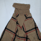 BLOOPER ACCESSORY: Monogrammed Plaid Cowl Neck Poncho