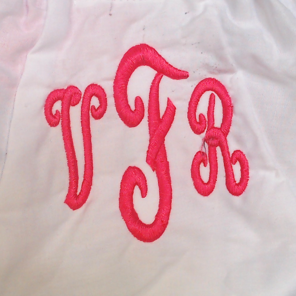 BLOOPER KIDS: Monogrammed White Eyelet Baby Bloomers