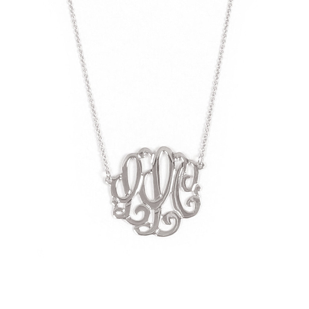 Medium sterling silver custom personal necklace