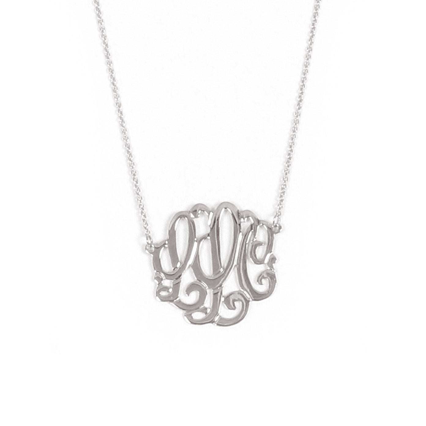 Medium sterling silver custom personal necklace