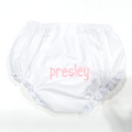 BLOOPER KIDS: Monogrammed White Eyelet Baby Bloomers