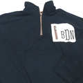BLOOPER CLOTHING: Monogrammed Grid Fleece Quarter Zip Pullover