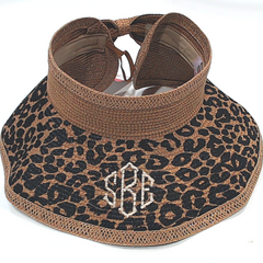 BLOOPER ACCESSORY: Monogrammed Packable Straw Visor