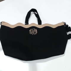 BLOOPER BAG: Monogrammed Wavy Top Weekender