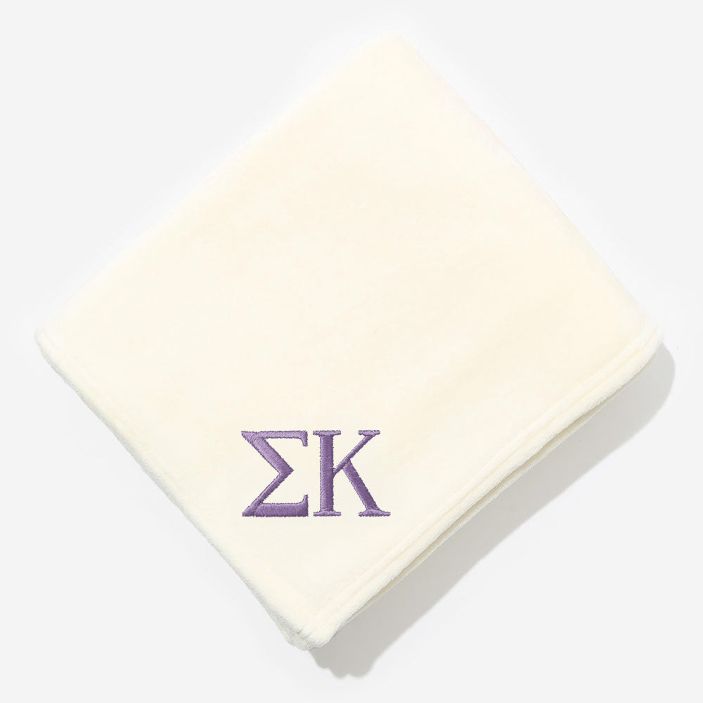 sigma kappa plush blanket