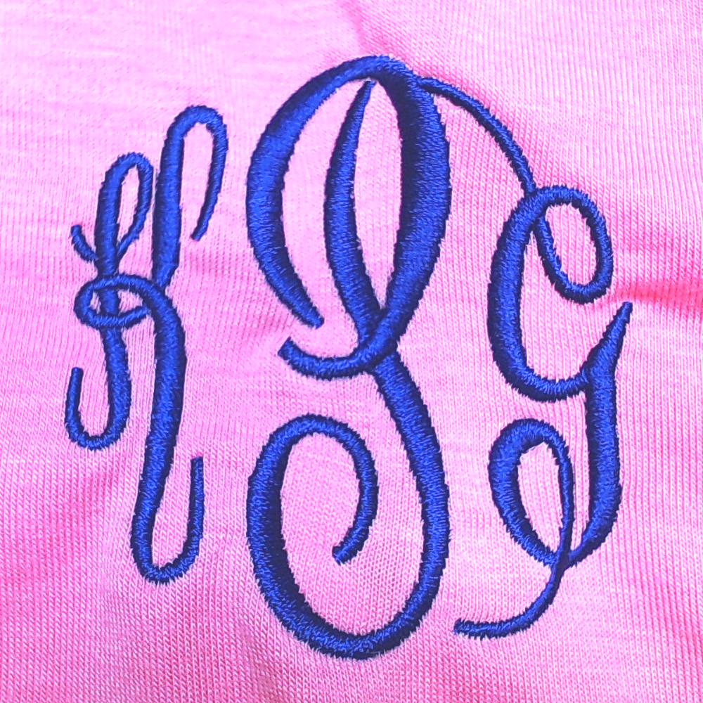 BLOOPER KIDS: Monogrammed Girls Flutter Sleeve Dress