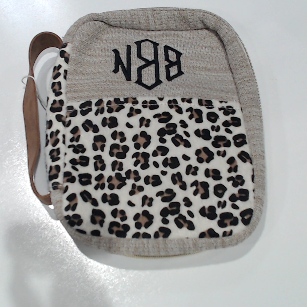 BLOOPER ACCESSORY: Monogrammed Leopard Bible Carrier