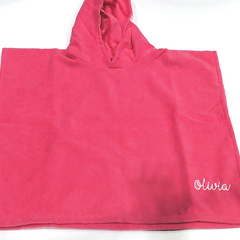 BLOOPER KIDS: Monogrammed Toddler Hooded Towel Poncho