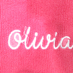 BLOOPER KIDS: Monogrammed Toddler Hooded Towel Poncho