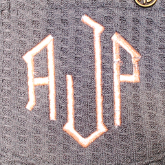 BLOOPER KIDS: Monogrammed Kids Waffle Crewneck Sweatshirt