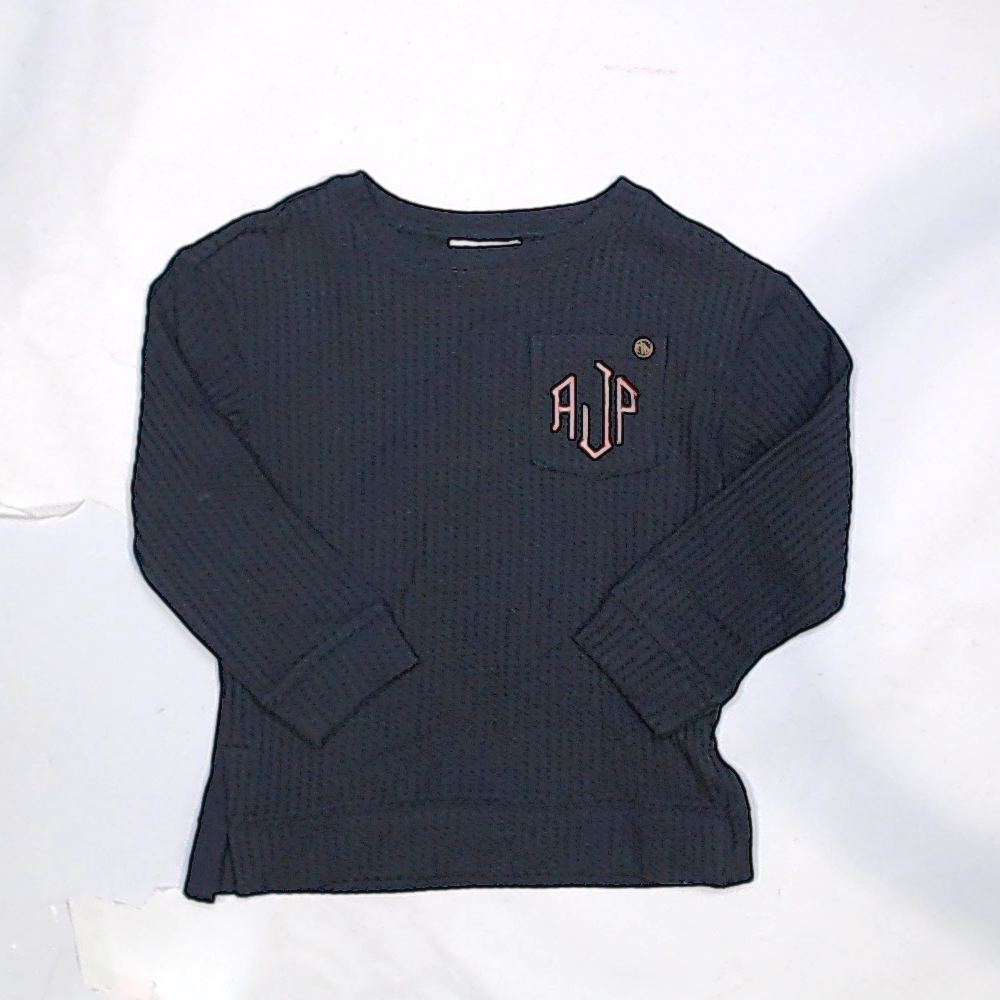 BLOOPER KIDS: Monogrammed Kids Waffle Crewneck Sweatshirt