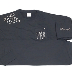 BLOOPER CLOTHING: Monogrammed Blessed Sweatshirt