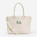 Kappa Delta Laptop Tote Bag | Bone
