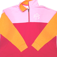 BLOOPER CLOTHING: Monogrammed Quarter Zip Sweatshirt
