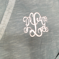 BLOOPER CLOTHING: Monogrammed Henley