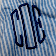 BLOOPER SWIM: Monogrammed Ruched Tankini
