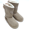 BLOOPER KIDS: Monogrammed Kids Sherpa Tie Booties