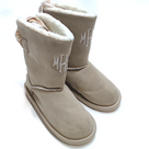 BLOOPER KIDS: Monogrammed Kids Sherpa Tie Booties