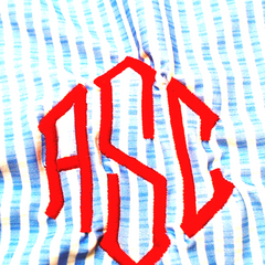 BLOOPER SWIM: Monogrammed Ruched Tankini