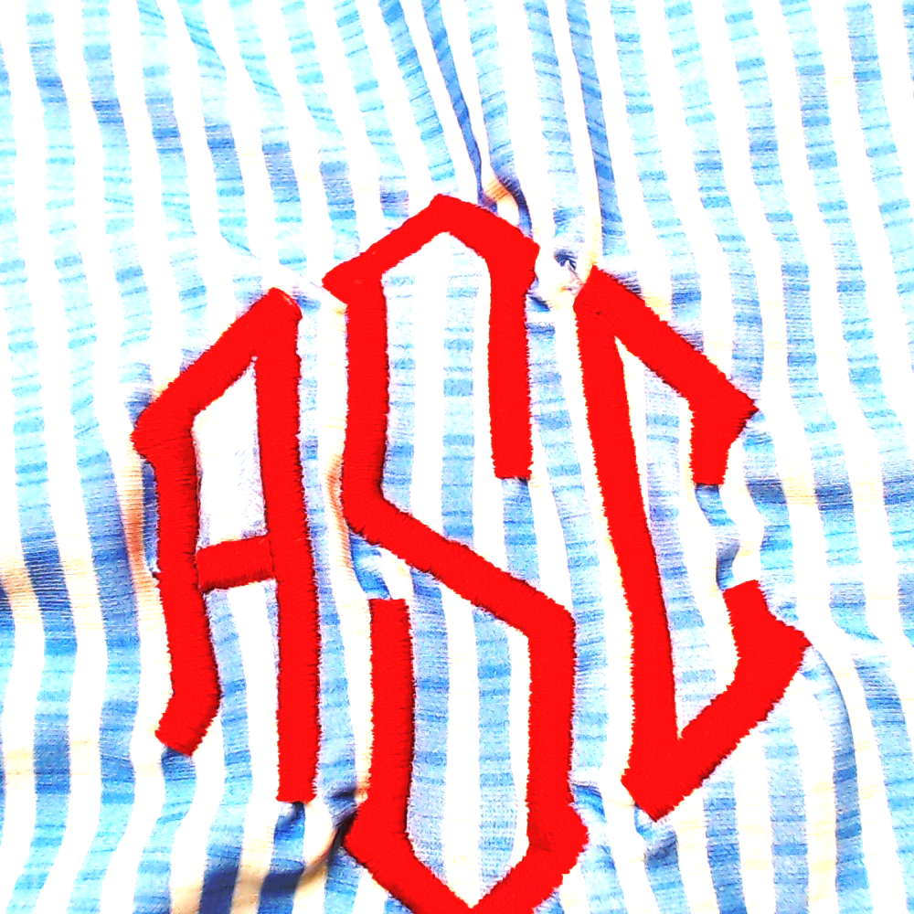 BLOOPER SWIM: Monogrammed Ruched Tankini