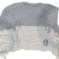 BLOOPER CLOTHING: Monogrammed Striped Chenille Poncho