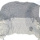BLOOPER CLOTHING: Monogrammed Striped Chenille Poncho