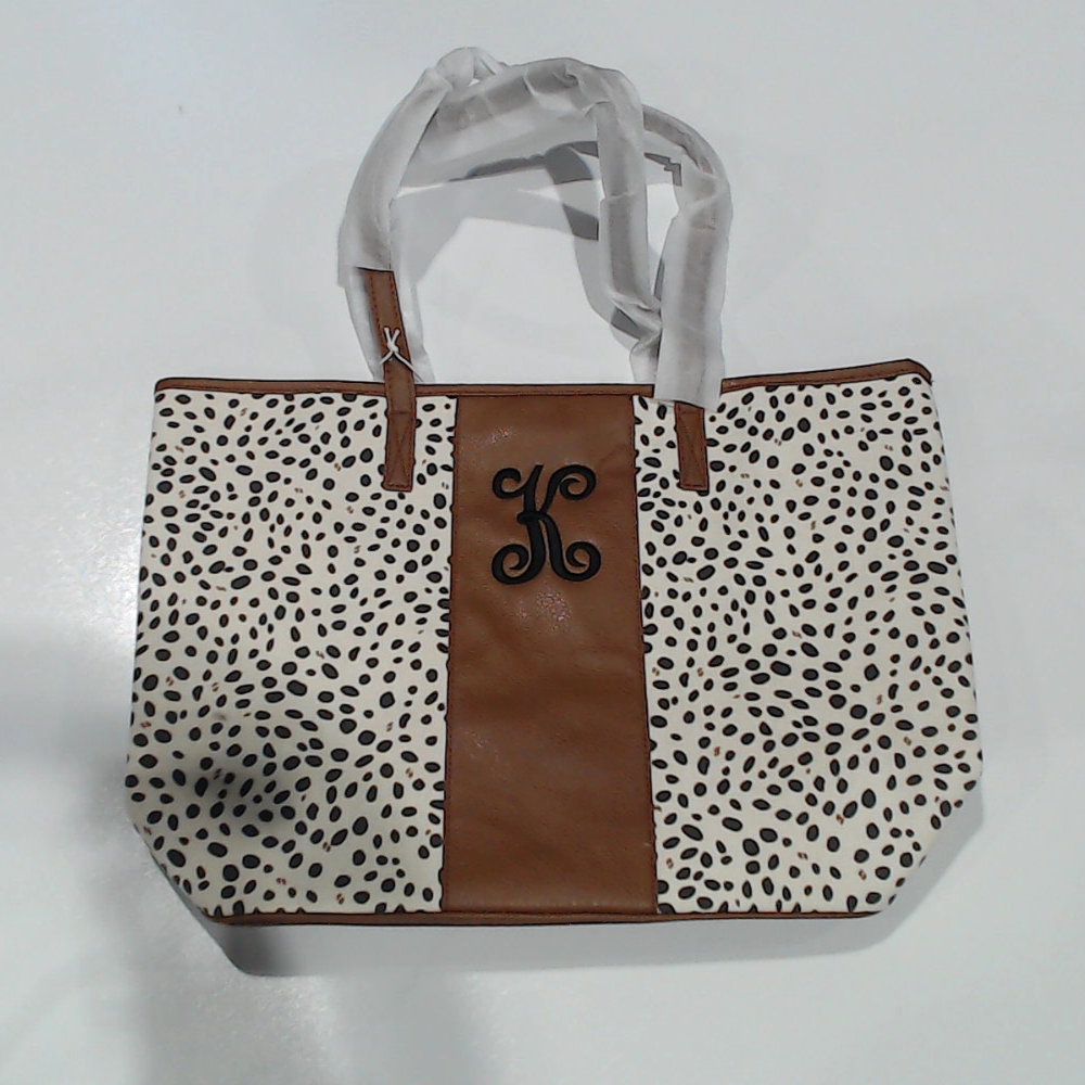 BLOOPER BAG: Monogrammed Leopard Tote Bag