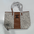 BLOOPER BAG: Monogrammed Leopard Tote Bag