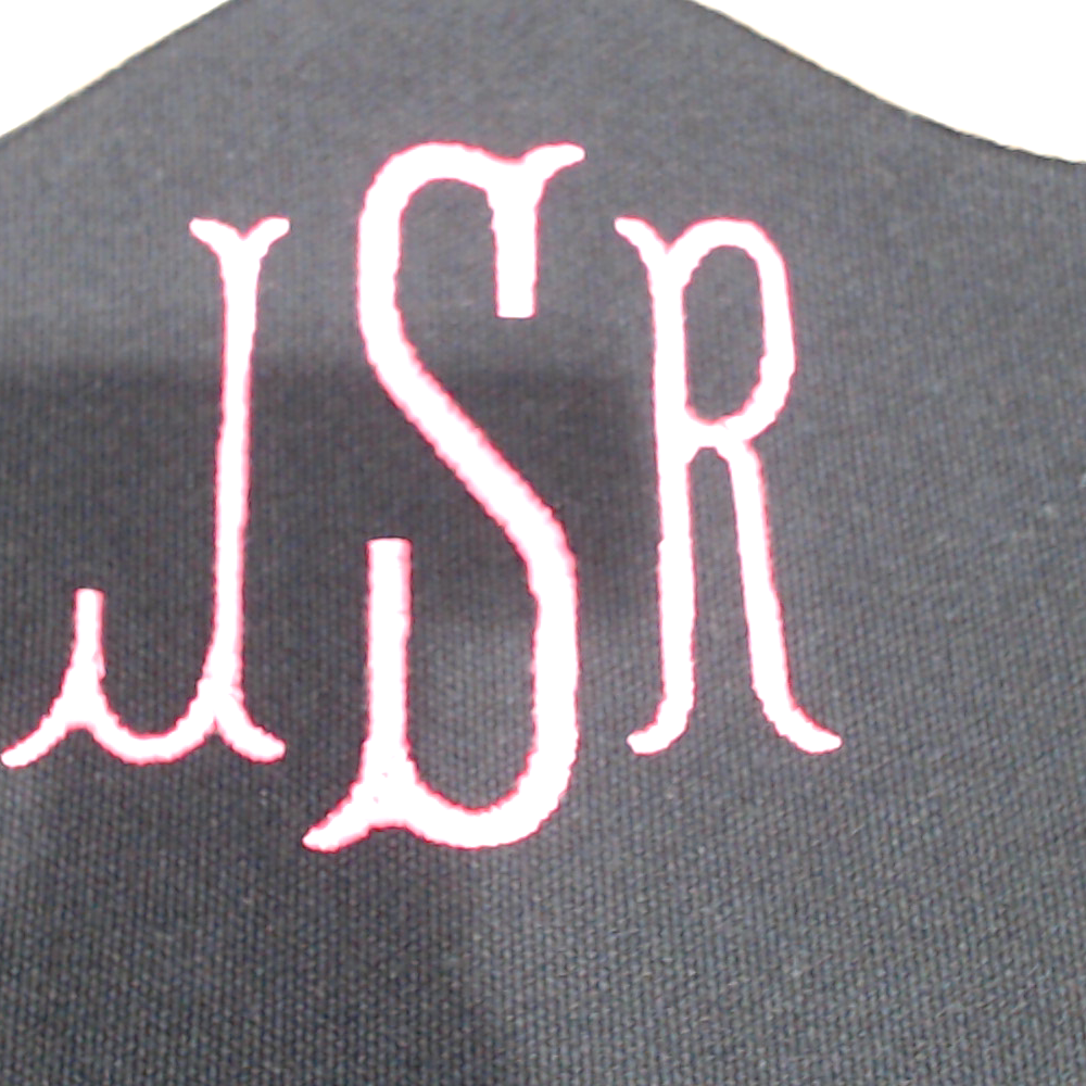BLOOPER BAG: Monogrammed Wavy Top Weekender