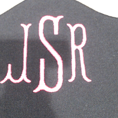 BLOOPER BAG: Monogrammed Wavy Top Weekender